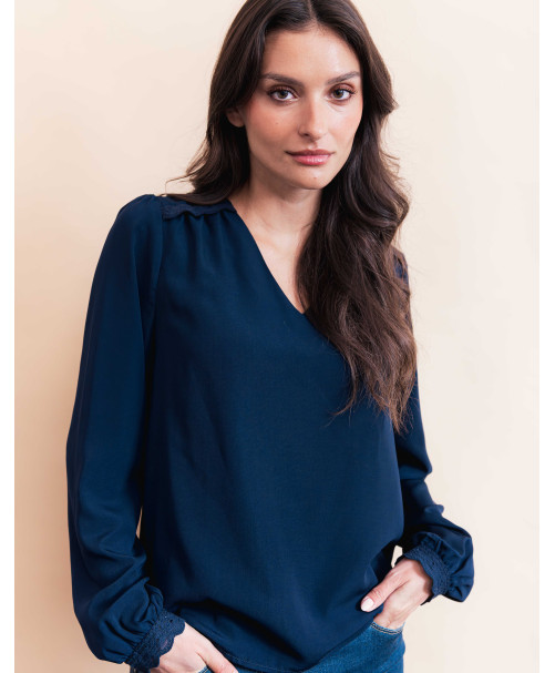 Blouse DALI - Marine  | Julie Guerlande | Vêtements pour femme