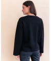 Cardigan PASCALINE - Noir  | Julie Guerlande | Vêtements pour femme