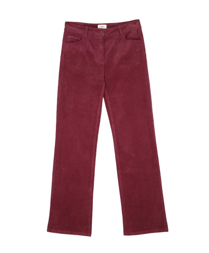 Pantalon FANTINE - Grenat | Julie Guerlande | Vêtements pour femme