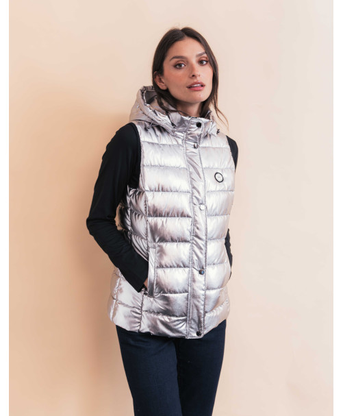 Doudoune MILENA - Argent | Julie Guerlande | Vêtements pour femme