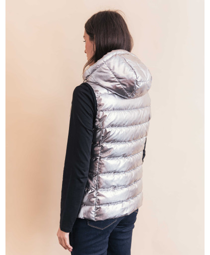Doudoune MILENA - Argent | Julie Guerlande | Vêtements pour femme