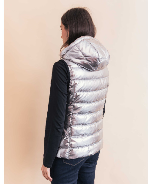 Doudoune MILENA - Argent | Julie Guerlande | Vêtements pour femme