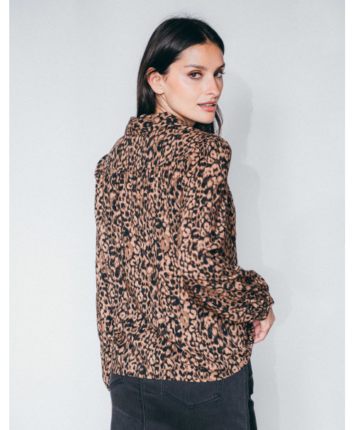 Chemise ADELE - Noir profond  | Julie Guerlande | Vêtements pour femme