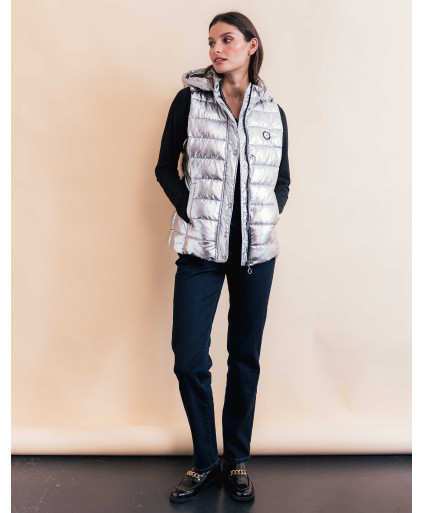 Doudoune MILENA - Argent | Julie Guerlande | Vêtements pour femme