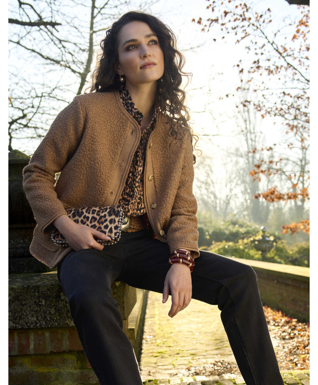 Veste SIDONIE - Cappucino | Julie Guerlande | Vêtements pour femme