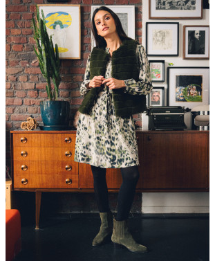 Gilet SLOVENIE - Kaki  | Julie Guerlande | Vêtements pour femme