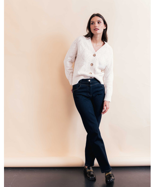 Gilet ALBERT - Ecru  | Julie Guerlande | Vêtements pour femme