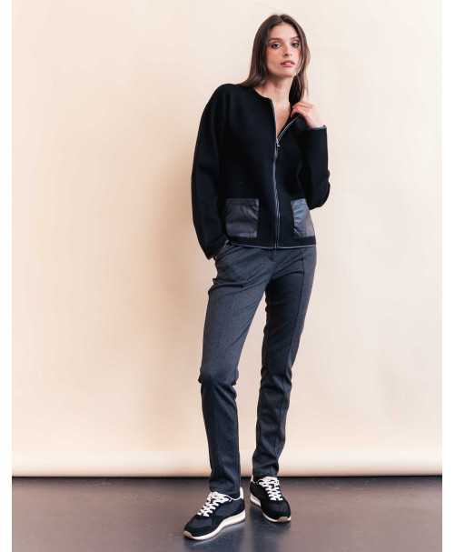 Cardigan PASCALINE - Noir  | Julie Guerlande | Vêtements pour femme