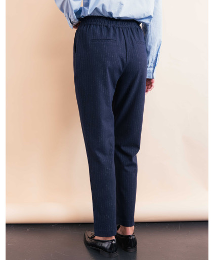 Pantalon DIMITRI - Marine  | Julie Guerlande | Vêtements pour femme