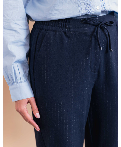 Pantalon DIMITRI - Marine  | Julie Guerlande | Vêtements pour femme