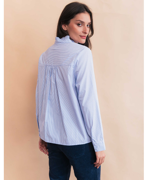 Chemise DIVINE - Bleu ciel  | Julie Guerlande | Vêtements pour femme