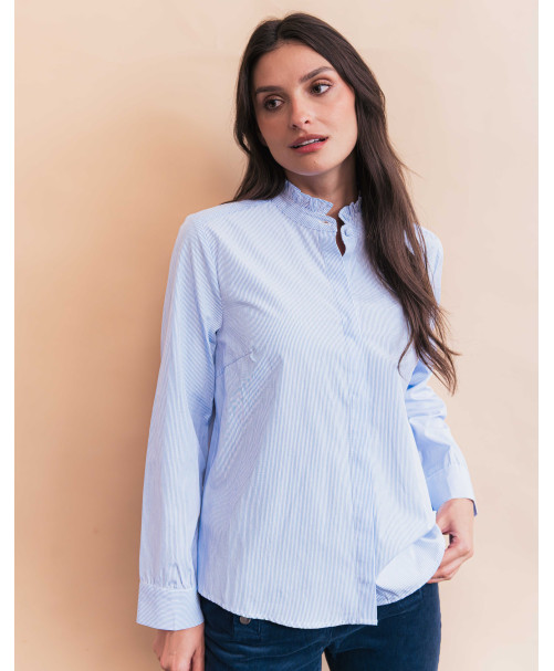Chemise DIVINE - Bleu ciel  | Julie Guerlande | Vêtements pour femme