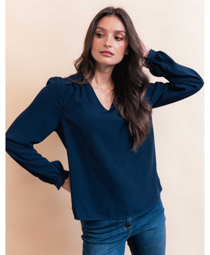 Blouse DALI - Marine  | Julie Guerlande | Vêtements pour femme