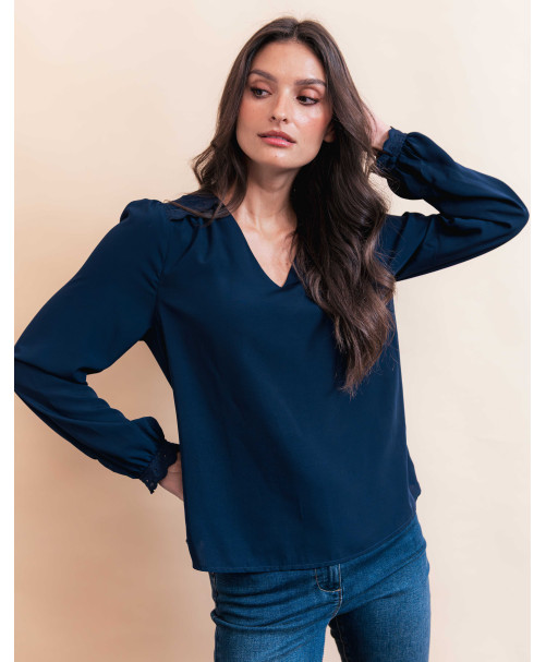 Blouse DALI - Marine  | Julie Guerlande | Vêtements pour femme