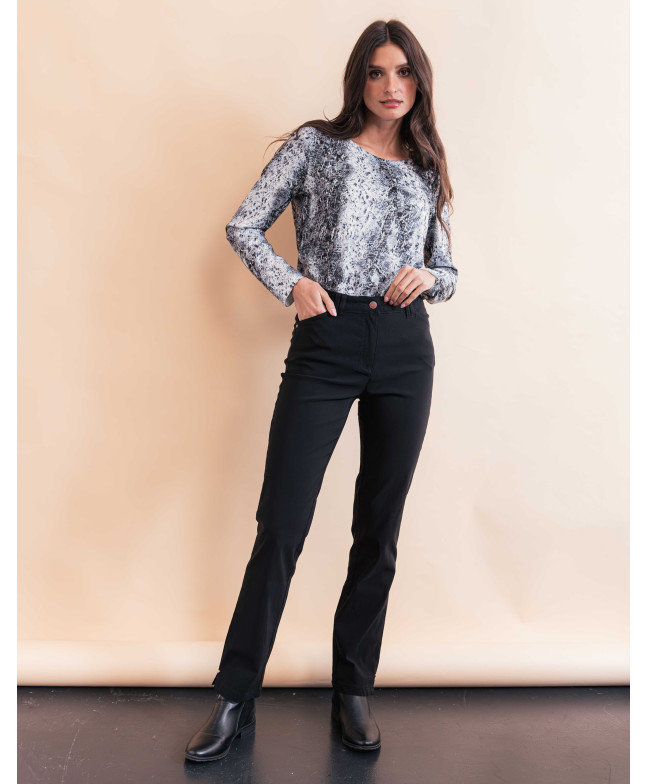 Pantalon BARNABE - Noir  | Julie Guerlande | Vêtements pour femme