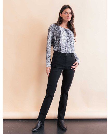 Pantalon BARNABE - Noir  | Julie Guerlande | Vêtements pour femme