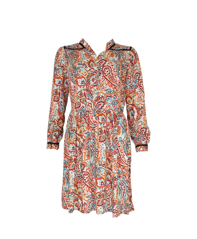 Robe NATACHA - Camel | Julie Guerlande | Vêtements pour femme