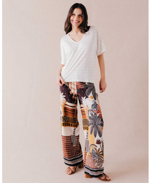 Tee-shirt REMI - Ecru | Mode pour femme | Julie Guerlande