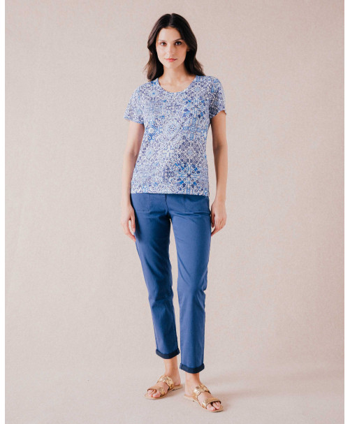 Tee-shirt FALBALA - Majorelle | Mode pour femme | Julie Guerlande