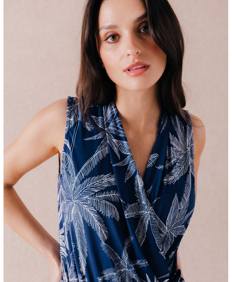 Combinaison PAULINE  - Marine | Mode pour femme | Julie Guerlande