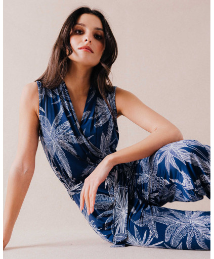 Combinaison PAULINE  - Marine | Mode pour femme | Julie Guerlande