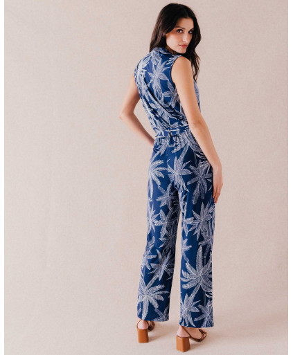 Combinaison PAULINE  - Marine | Mode pour femme | Julie Guerlande