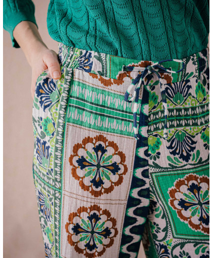 Pantalon BELLA - Feuillage | Mode pour femme | Julie Guerlande