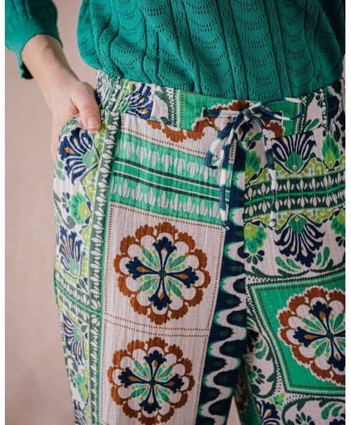 Pantalon BELLA - Feuillage | Mode pour femme | Julie Guerlande