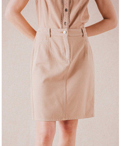 Jupe LORENE - Tabac | Mode pour femme | Julie Guerlande