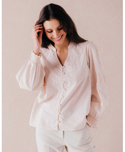 Chemise RANIA - Sable | Mode pour femme | Julie Guerlande