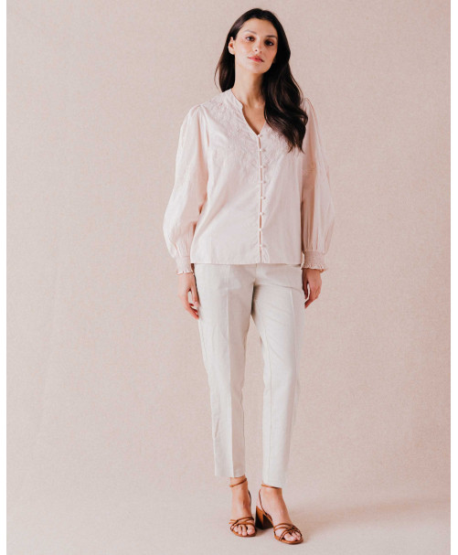 Chemise RANIA - Sable | Mode pour femme | Julie Guerlande