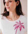 Tee-shirt PALMIER - Ecru