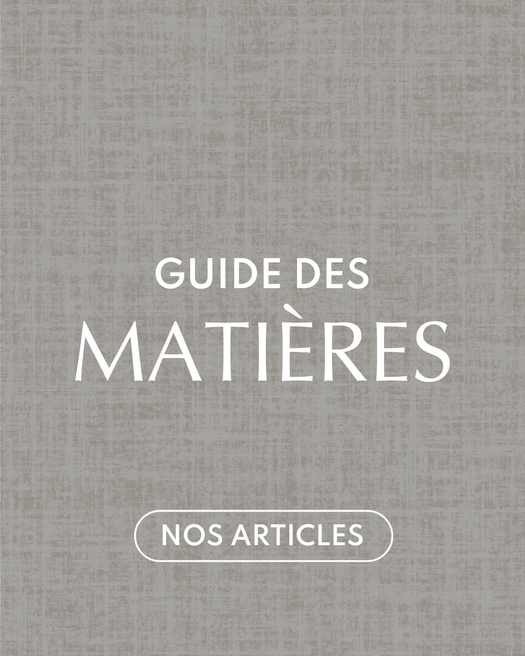 GUIDE MATIERES